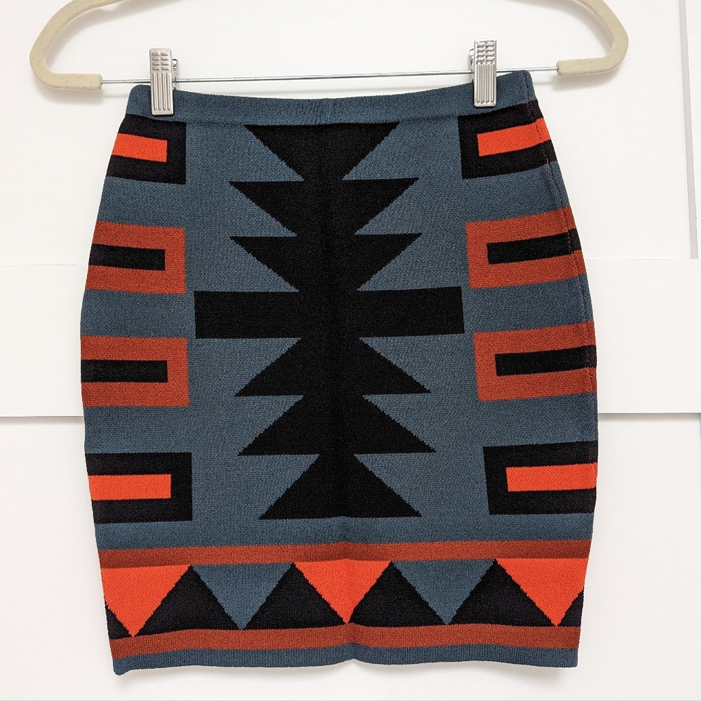 Rachel Roy Aztec Print Skirt